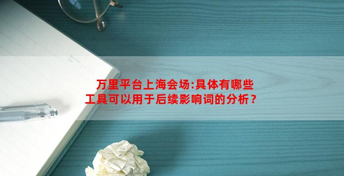 万里平台上海会场:具体有哪些工具可以用于后续影响词的分析？